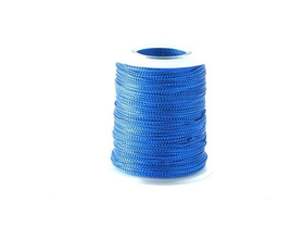 Sznurek Nylon Metalizowany do Zawieszania Ozdób Pakowania Prezentów Niebieski 1mm 100m Szpula