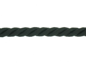 Sznurek Skręcany Wiskozowy Czarny 5mm 20m