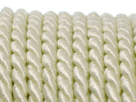 Sznurek Skręcany Wiskozowy Ecru 3.2mm 1m