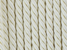 Sznurek Skręcany Wiskozowy Ecru 5mm 20m