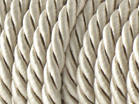 Sznurek Skręcany Wiskozowy Piasek 5mm 40m