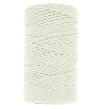 Sznurek bawełniany skręcany do makramy Szary 2mm ~60m
