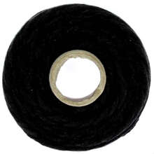 Sznurek bawełniany skręcany do makramy czarny 5mm