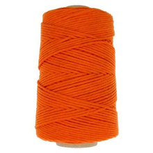 Sznurek bawełniany skręcany do makramy pomarańczowy 3mm ~200m