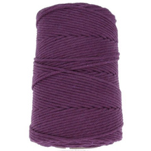 Sznurek bawełniany skręcany do makramy śliwkowy 3mm ~200m