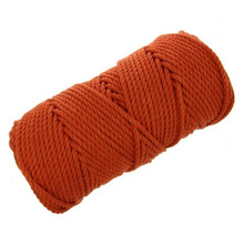 Sznurek bawełniany skręcany linka 3PLY do makramy ceglany 3mm ~100m