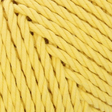 Sznurek bawełniany skręcany linka 3PLY do makramy żółty 5mm ~100m