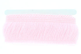 Taśma Frędzle Tekstylne Odzieżowe na Taśmie Ozdobne Różowy 40mm 1m