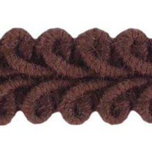 Taśma bawełniana dekoracyjna 100% bawełny brąz 11mm 25m