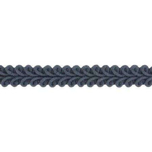 Taśma bawełniana dekoracyjna 100% bawełny ciemny szary 11mm 25m