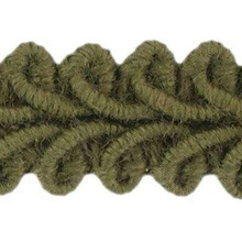 Taśma bawełniana dekoracyjna 100% bawełny oliwkowy 11mm 25m