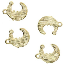 Wisiorek Zawieszka Emaliowana Święta Księżyc 19x15mm 2szt