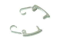 Zapięcie Zapięcia Zatrzaskowe Gładkie Kolor Srebrny 10x2mm 4szt