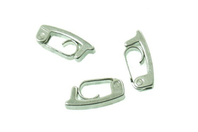 Zapięcie Zapięcia Zatrzaskowe Gładkie Kolor Srebrny 10x2mm 4szt
