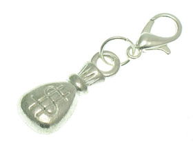 Zawieszka Charms Srebrny Dolar 33mm 1szt