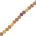 Agat Ognisty Frosted Honey Kamień Jubilerski gładki kula 6mm