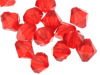 Koraliki Akrylowe Diamentowane Bicone Czerwony 10mm ~120szt