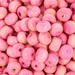 Koraliki Drewniane Drewno Kula Różowy 6mm ~20g ~260szt