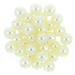 Koraliki Perła Perełki Akrylowe Perłowy Kremowy 10mm ~50g ~100szt