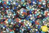 Koraliki Shamballa Disco Ball Crystal Black Multi Colored 10mm 10szt