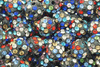 Koraliki Shamballa Disco Ball Crystal Black Multi Colored 10mm 1szt