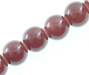 Koraliki Szklane Jadeitowe Brownie 10mm 20cm ~20szt Sznur