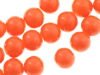 Koraliki Szklane Powlekane Gładkie Orange 10mm 40cm ~40szt Sznur