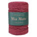 Mia Mote™ Classic Line Sznurek bawełniany skręcany do makramy 5mm ruby