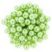 Perła Perły Perełki Szklane Woskowane Zielony Seledynowy 8mm ~20cm ~25szt