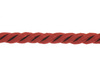 Sznurek Skręcany Wiskozowy Bordowy 5mm 1m