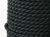 Sznurek Skręcany Wiskozowy Czarny 3.2mm 1m