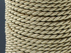 Sznurek Skręcany Wiskozowy Złoty 3.2mm 10m