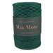 Sznurek bawełniany skręcany do makramy eco emerald 3mm
