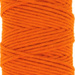 Sznurek bawełniany skręcany do makramy pomarańczowy 2mm ~60m