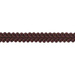Taśma bawełniana dekoracyjna 100% bawełny brąz 11mm 25m
