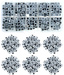 Zestaw Kreatywny Koralików do Rękodzieła Biżuterii Koraliki Akrylowe Literki 6x6mm + ORGANIZER 